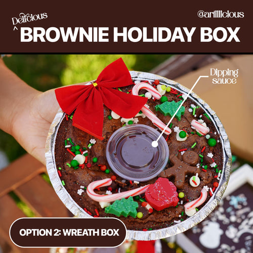Deluxe Brownie Gift Box | Christmas Gift | Dessert Box | Gourmet Brownies | Holiday Dessert Box | Gifts For Her | Gifts For Him | Organic