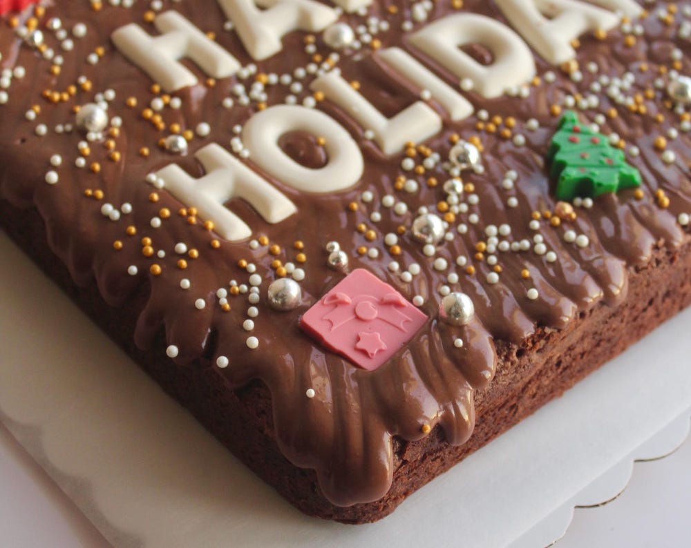 Organic Holiday Brownie Gift Box